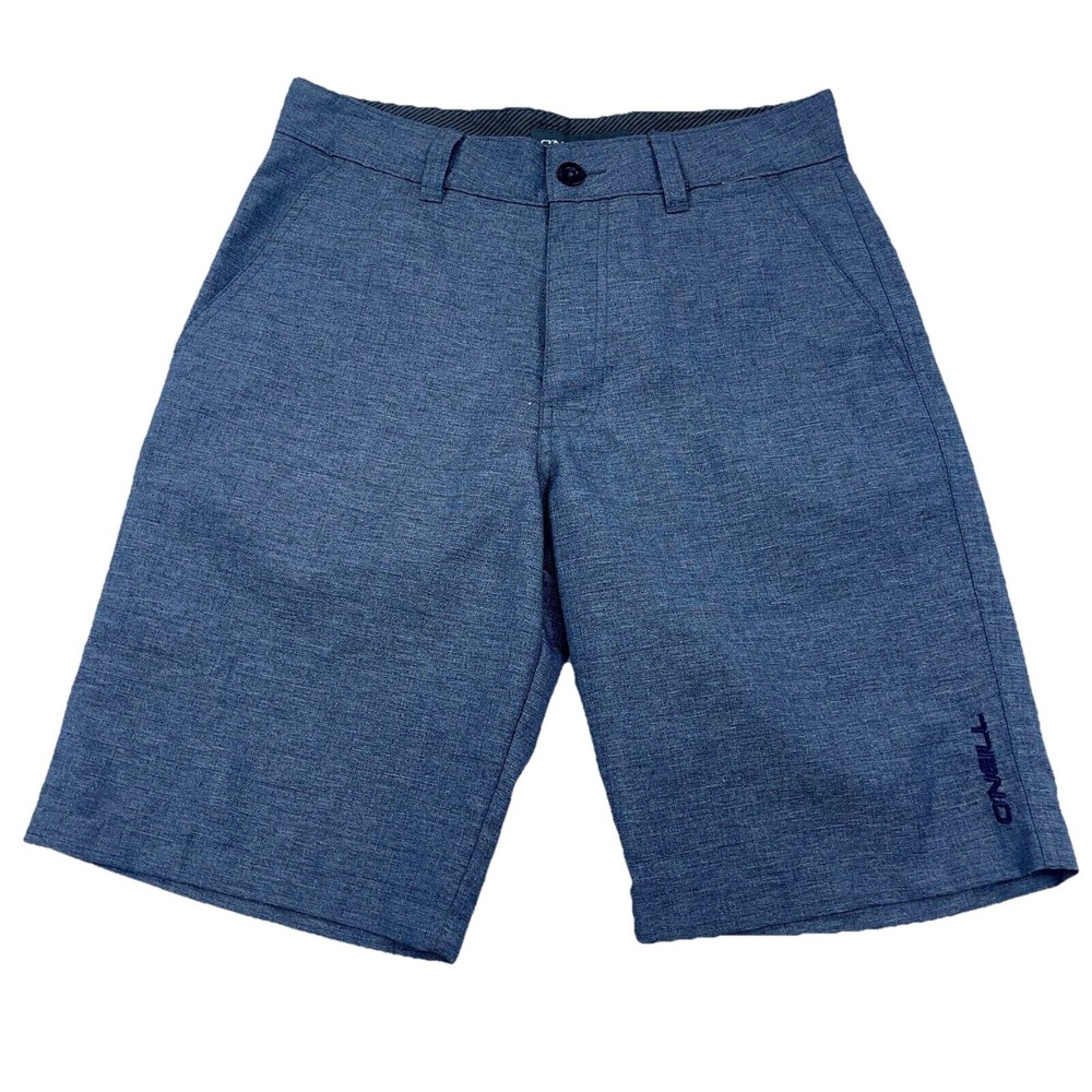 ONeill Chino Shorts Men 28 Blue Outdoor Hiking Camp Casual Performance Heather